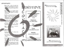 Sunstove brochure 1