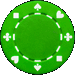 Standard 75x75 collect pokerchip green 01