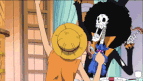 Brook y Luffy