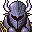 Retrato de Cecil del menú como Caballero Negro de SNES