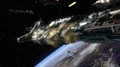 Dardi e 302 attaccano una nave classe Aurora.jpg