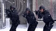 Guards faceoff