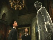 Harry and Ron talks to Nearly Headless Nick