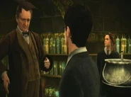 Professor Slughorn, Harry Potter and Hermione Granger