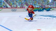 Mario Hockey scene