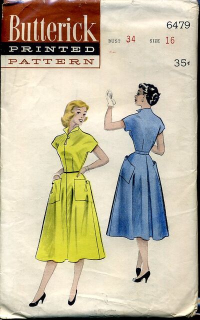 Vintage Sewing Patterns on Butterick 6479 Vintage Sewing Patterns