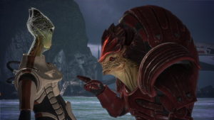 Virmire Wrex & captain Kirrahe