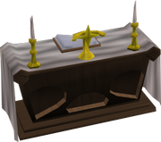 Mahogany altar POH