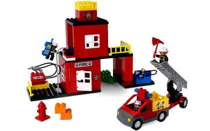 Lego Duplo Fire Station 5601 on Item 4664 Pieces 58 Minifigures 3 Duplo Figures Price   49 99 Ages 2 5