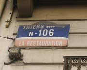 RN106 - Plaque murale à Vichy