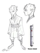 Jedi Padawan Tyzen Concept Art by Hodges Art