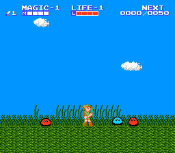 Gameplay (The Adventure of Link)