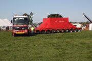 Ballast tractor pulling 150 ton Modular trailer by drawbar - IMG 2187