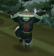 Pandaren monk pose
