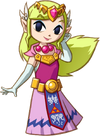 Artwork of Princess Zelda from Spirit Tracks