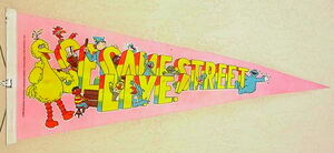 1980 sesame street live pennant
