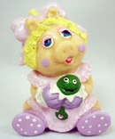 RainbowPVCBabyPiggyRattle