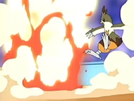 EP459 Combusken usando super calor sobre Absol (2)