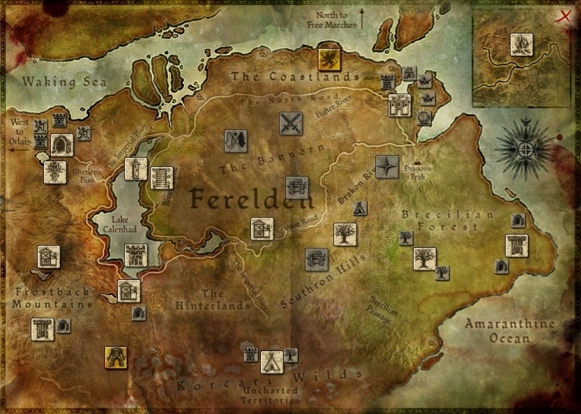 dragon age origins deep roads map