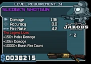 31 sledge's shotgun**