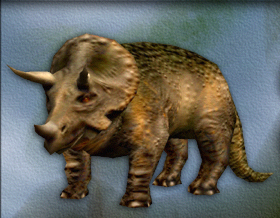 two horned triceratops