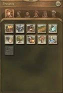 Menu peasant