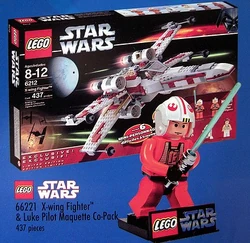 66221-X-Wing Fighter and Luke Pilot Maquette Co-Pack