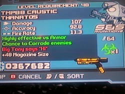 Caustic thanatos