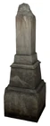 Gravestone cross broken