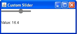 Custom slider