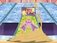 EP583 Wormadam usando confusión soobre la arena