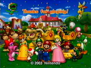 Thanks For Playing Screen (Mario Kart Double Dash!!)