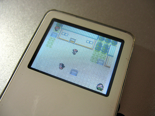 image: Playing_Pokemon_Crystal_(Gameboy_Color_Game)_on_iPod_nano