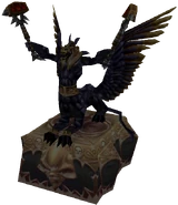 Obsidian statue