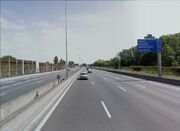 Début de l'A10 à Bordeaux