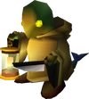 A Tonberry in Final Fantasy VII.