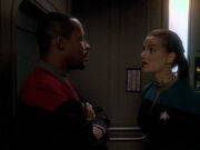 Dax und Sisko sprechen über Kasidy Yates
