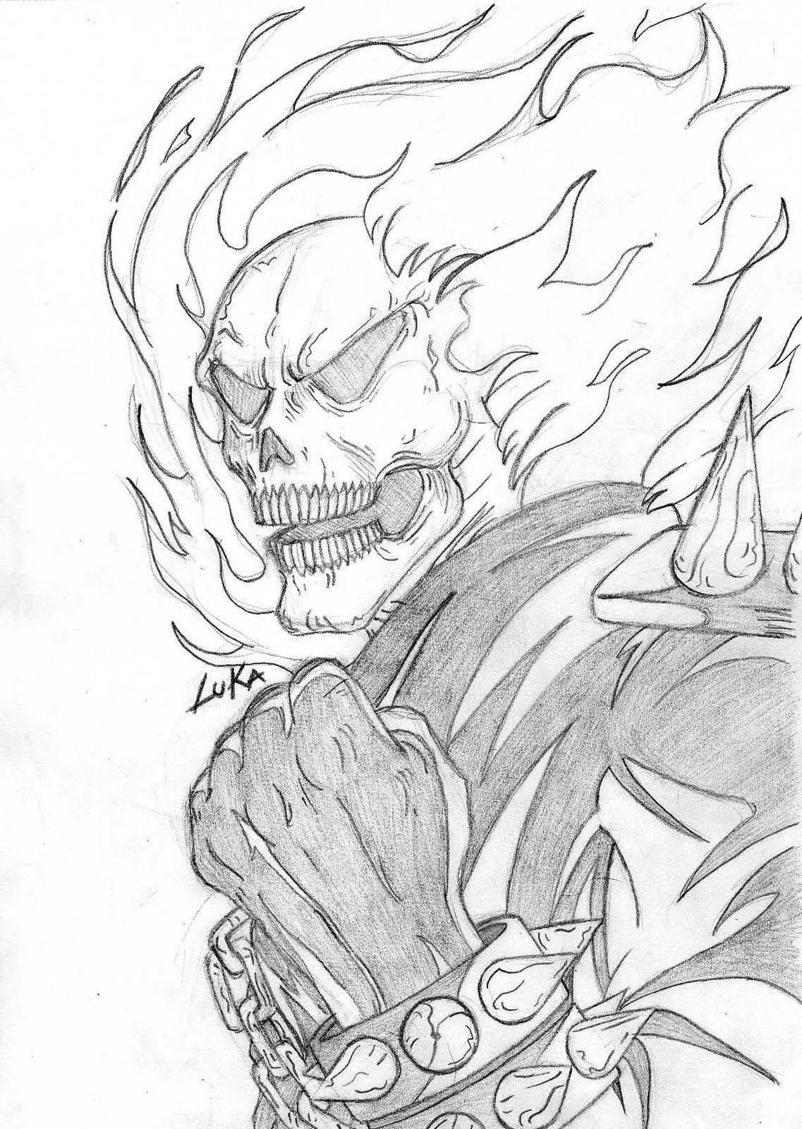 Ghost Rider Coloring Pages #8 Ghost Rider Coloring Pages #8