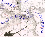 East gondor west mordor and south rohan