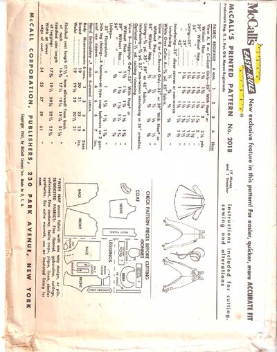 Mccall Patterns on Mccall S 2018 Vintage Sewing Patterns