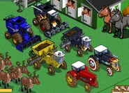 Hotrod next to normal vehicules