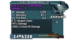 DVL5 XX Fearsome Gamble
