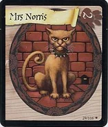 Norris as a Orange cat in a card
