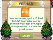 Fuel holiday tree
