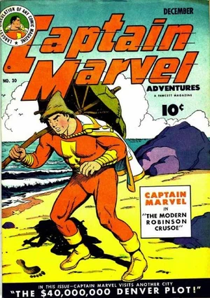 Cover for Captain Marvel Adventures #30