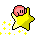 Kirby on warp star.gif