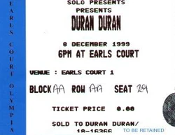 Duran ticket 1999