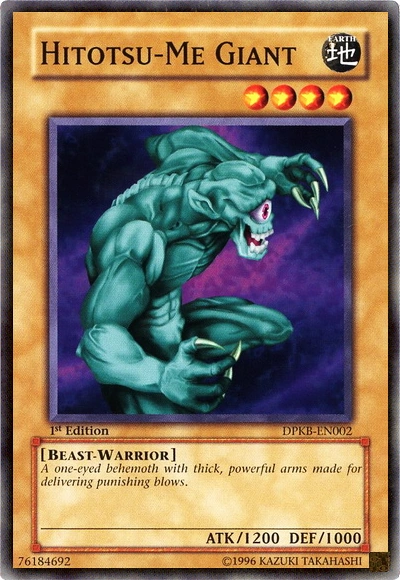 Hitotsu Me Giant Yu Gi Oh 