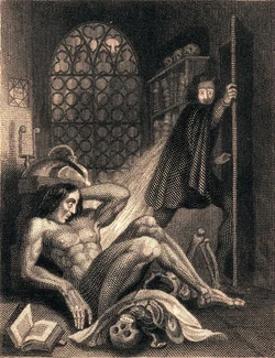 Frontispiece to Frankenstein 1831