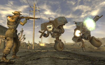 FNV screenshot TV robots